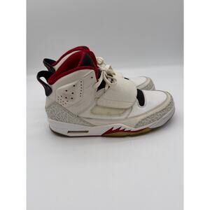 Air Jordan Son of Mars Fire Red 2013 White Black 512245-112 Men's Size 10.5 High